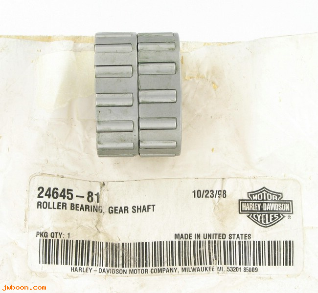  24645-81 (24645-81): Bearing, right side .0005" O.S. - NOS - Big Twins '58-'86