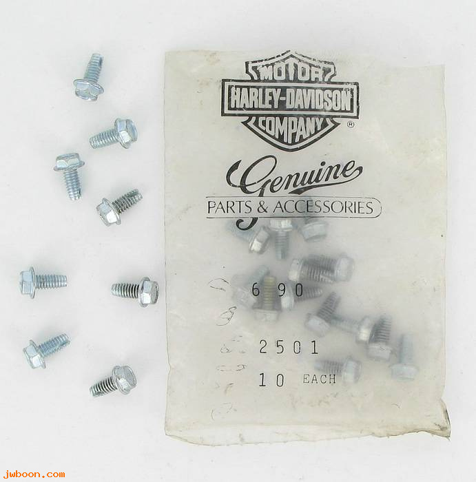       2501 (    2501): Screw, 8-32 x 3/8" hex washer head - self tapping - NOS-Sportster