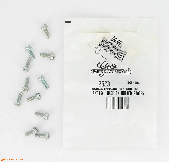       2523 (    2523): Screw, 8-32 x 1/2" slotted hex washer head-self tapp - NOS,XL,FLT