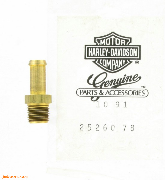   25260-78 (25260-78): Fitting, crankcase to air cleaner hose - NOS - FL, FX late'78-'83