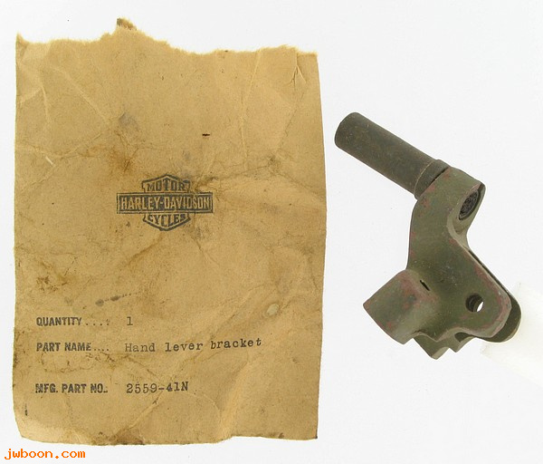    2559-41N (38705-41): Bracket, hand lever, includes 2564-43 - NOS - 750cc 41-46