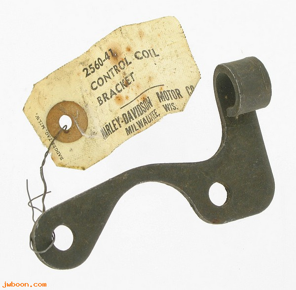    2560-41 (38670-41): Bracket, control coil - hand clutch - NOS - 750cc '41-'52