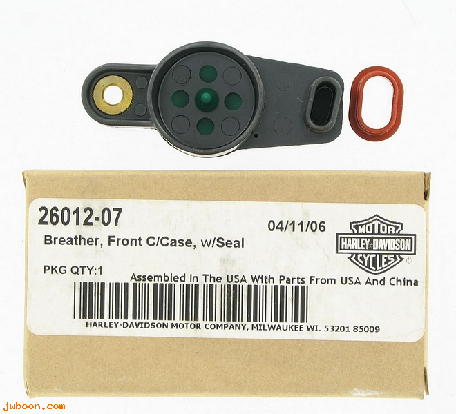   26012-07 (26012-07): Crankcase breather, with seal - front - NOS - Sportster XL