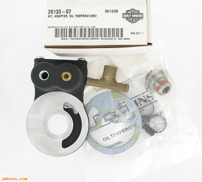   26133-07 (26133-07): Adapter kit - oil temperature - NOS - Touring