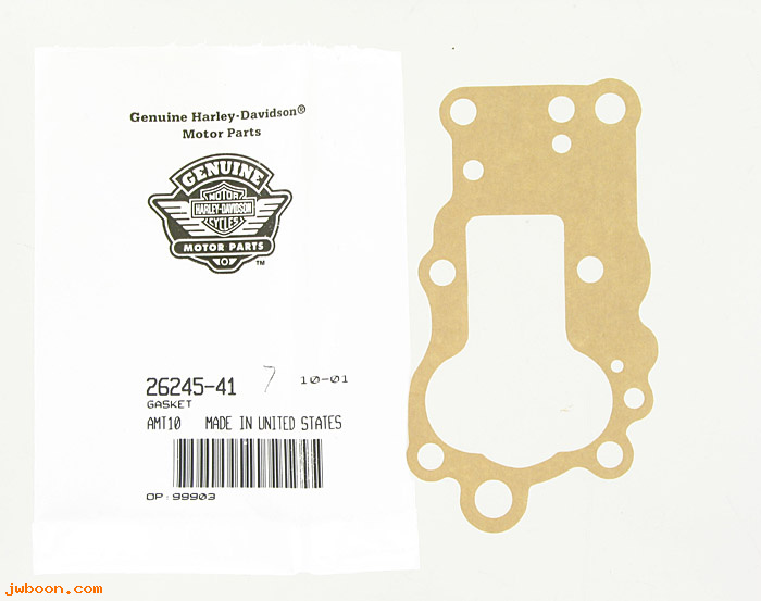   26245-41 (26245-41): Gasket, oil pump body - NOS - OHV. Big Twins '41-'67