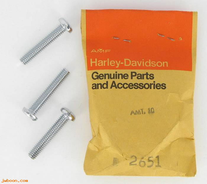       2651 (    2651): Screw, 1/4"-20 x 1-1/2" pan head - console to battery box - NOS