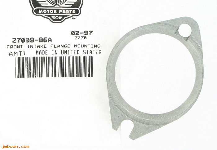   27009-86A (27009-86A): Front intake mounting flange - NOS - EVO 1340cc. Twin Cam 90-05