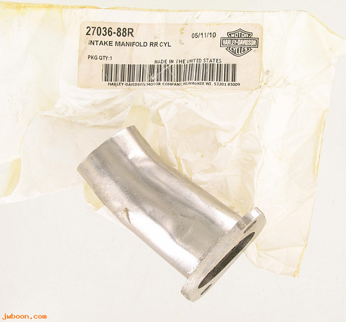   27036-88R (27036-88R): Intake manifold - rear - NOS - Sportster. XR750 '88-