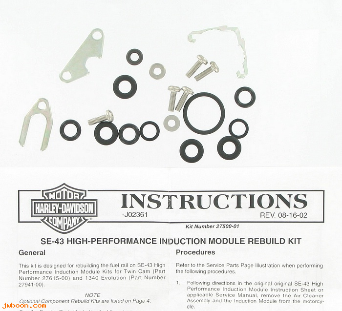   27500-01 (27500-01): Rebuild kit-performance induction module 27615-00, 27941-00 - NOS