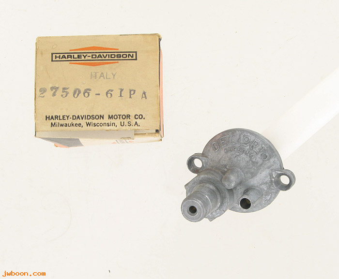   27506-61PA (27506-61PA): Cover, carburetor bowl - Dellorto - NOS - Sprint,C,H,SS '61-'68