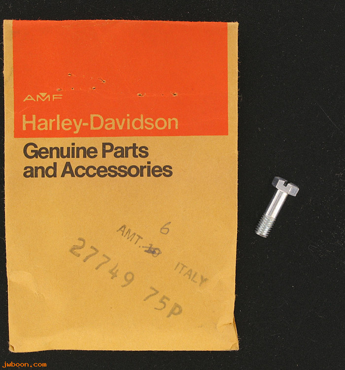   27749-75P (27749-75P / 23981): Screw, top cover - NOS - MX-250 1975; 1978.  SS,SX 250 '75-'78