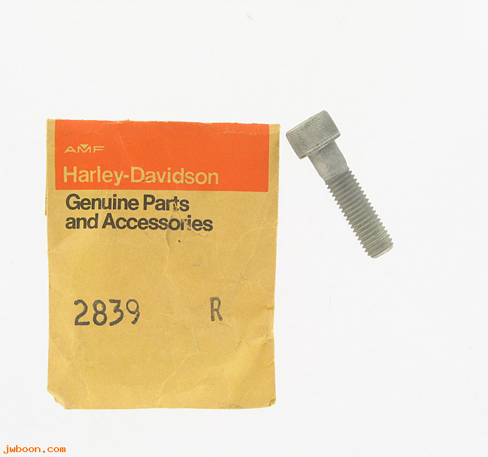      2839R (    2839R / N2586): Screw, 10mm x 1.50 x 40 hex socket head - NOS - XLR, XR 750 70-77