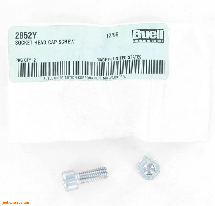       2852Y (    2852Y): Screw, M8 x 1.25 x 20mm hex socket head - NOS - Buell '95-'97