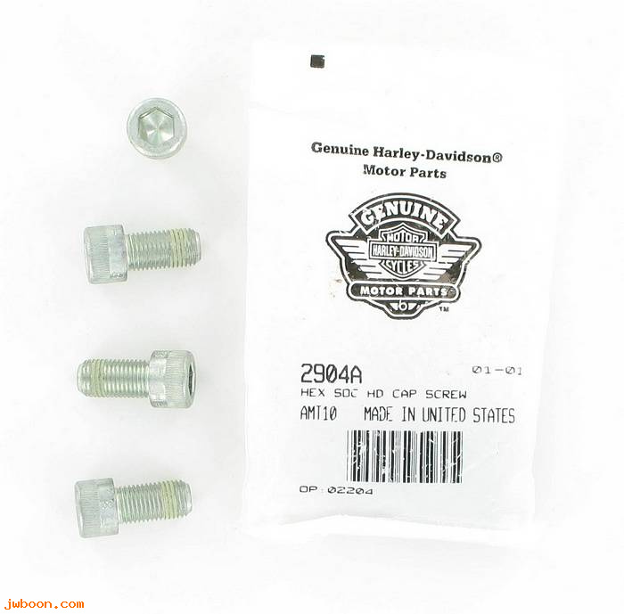       2904A (    2904A): Screw, 3/8"-24 x 3/4" hex socket head, w.lockp.grade8 - Softail