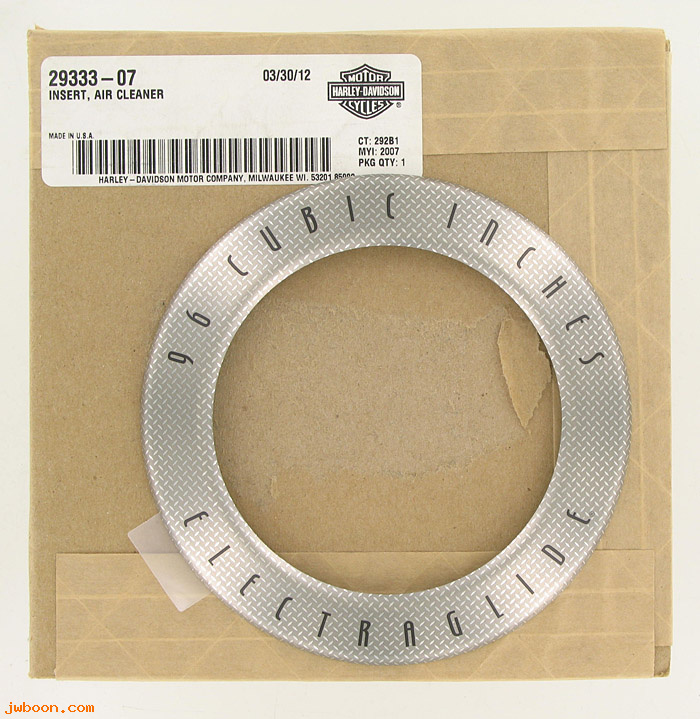   29333-07 (29333-07): Air cleaner insert - "96 Cubic Inches - Electra Glide" - NOS