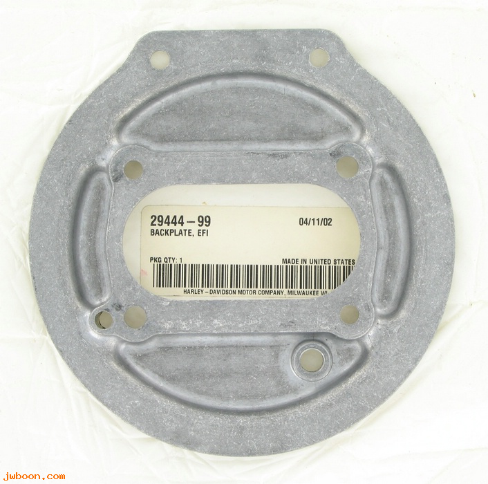   29444-99 (29444-99): Backplate - air cleaner  EFI - NOS - Twin Cam EFI '99-  (race)