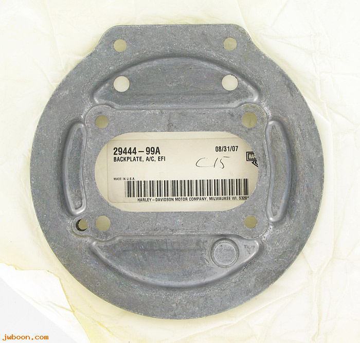   29444-99A (29444-99A): Backplate - air cleaner  EFI - NOS - Twin Cam 88