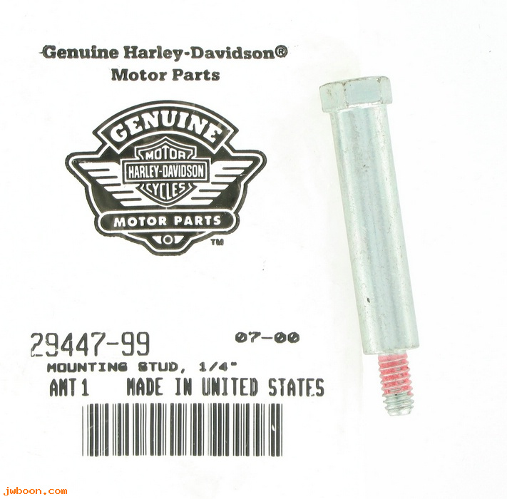   29447-99 (29447-99): Mounting stud - 1/4"-20 - NOS - Twin Cam