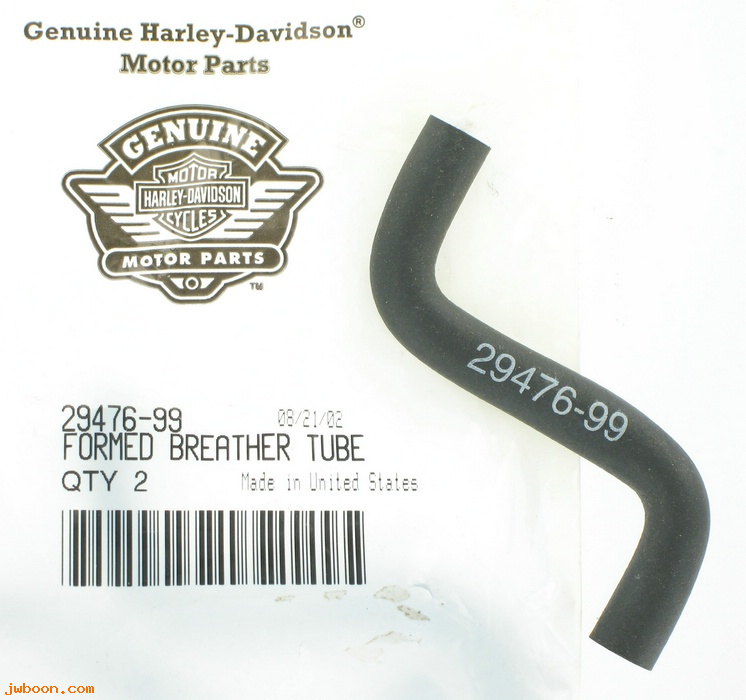   29476-99 (29476-99): Breather tube - NOS - Twin Cam '99-'07