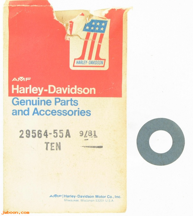   29564-55A (29564-55A): Washer, rotor grease retainer - NOS - Ironhead XLCH '58-'69