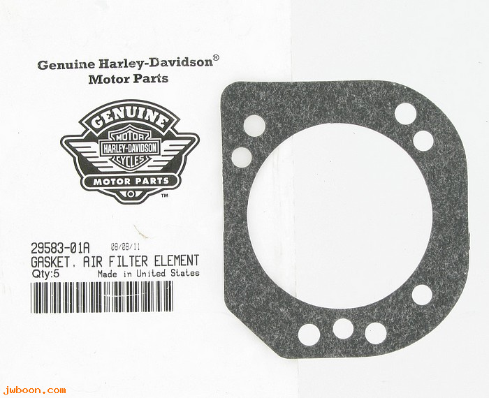   29583-01A (29583-01A): Gasket, air cleaner element - NOS- TC Touring 02-07.Softail 01-