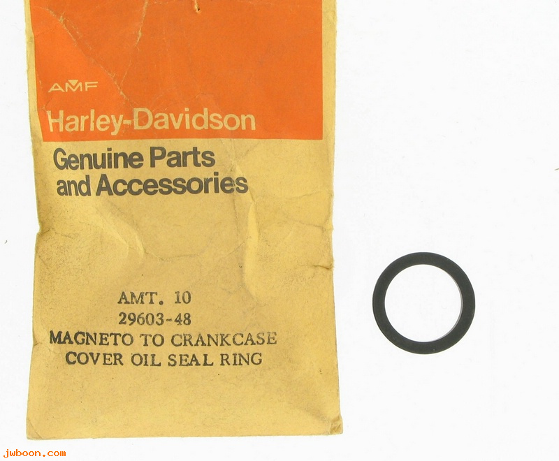   29603-48 (29603-48): Oil seal, breaker stem - NOS - WL,WR,K,KH. FL 1965. XLCH 58-e65