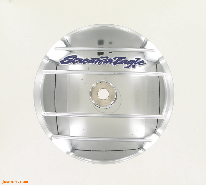   29787-02A (29787-02A): Insert, air cleaner - purple text "Screamin' Eagle" - NOS FLHRSEI