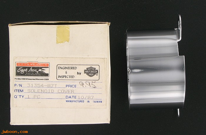   31354-87T (31354-87T /94869-87T): Cover, solenoid    "Eagle Iron" - NOS - Big Twins '80-'88