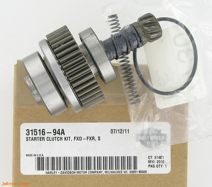   31516-94A (31516-94A): Starter clutch kit - NOS - Touring, Softail, Dyna '94-'06