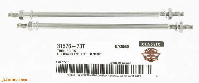   31576-73T (31576-73): Thru-bolts,pair,Eagle Iron,NOS-FL 82-84.FLT,FXR L83-88.FX74-88.XL