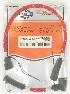   31965-93 (31965-93): Braided plug wire set - red/silver stripe - NOS - XL '86-