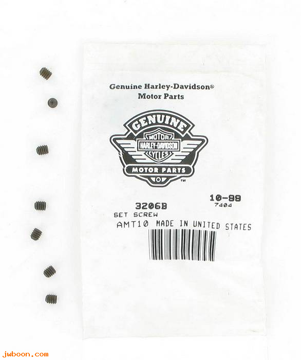      3206B (    3206B): Set screw, 8-32 x 3/16" socket head - NOS - FL, FLH, FX, XL