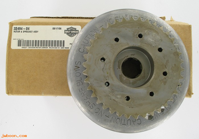   32494-04 (32494-04): Rotor & sprocket assy. - NOS - Sportster XL '04-'06. Buell
