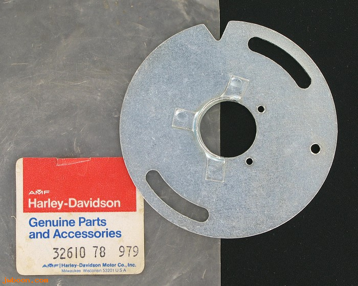   32610-78 (32610-78): Plate, timer - NOS - Ironhead XL '71-'79. FL, FX late'78-'79.