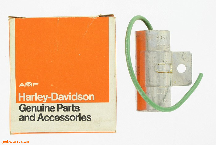   32728-74 (32728-74): Capacitor, w/o wire terminal - NOS - Snowmobile 74-75. AMF Harley