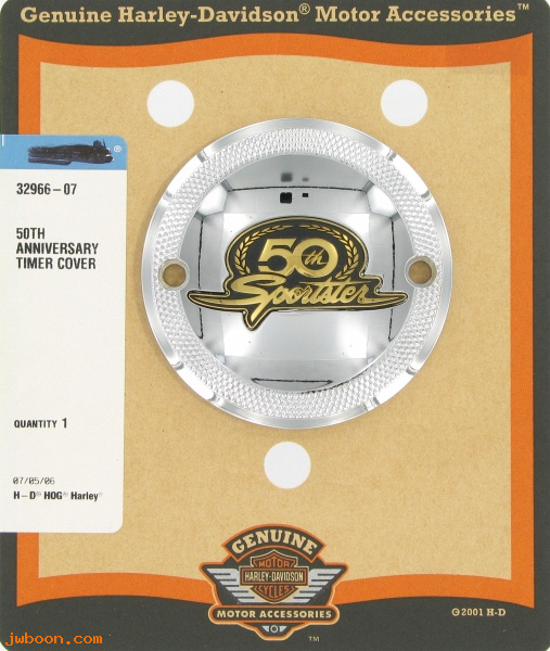   32966-07 (32966-07): Timer cover - Sportster 50th anniversary - NOS - XL's '04-