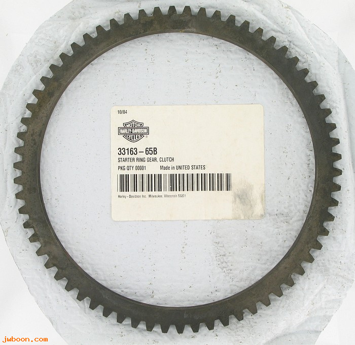   33163-65B (33163-65B): Starter ring gear -NOS- FX 71-e'84. FL 65-e84. FLT 80-e84, Shovel