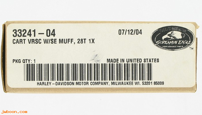  33241-04 (33241-04): Cartridge - NOS - V-rod with Screamin' Eagle mufflers