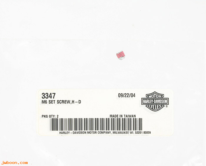       3347 (    3347): Set screw, M6 - NOS - V-rod, VRSCSE