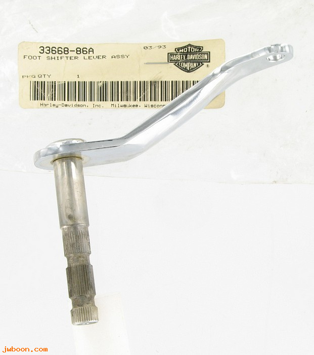   33668-86A (33668-86A): Foot shifter lever assy. - NOS - Heritage Softail FLST '86-'89
