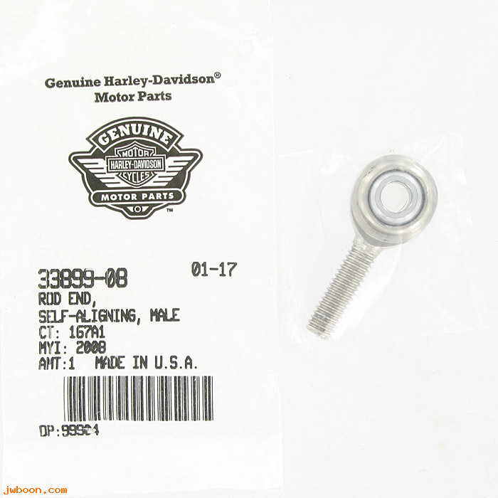   33899-08 (33899-08): Self-aligning rod end - male - NOS