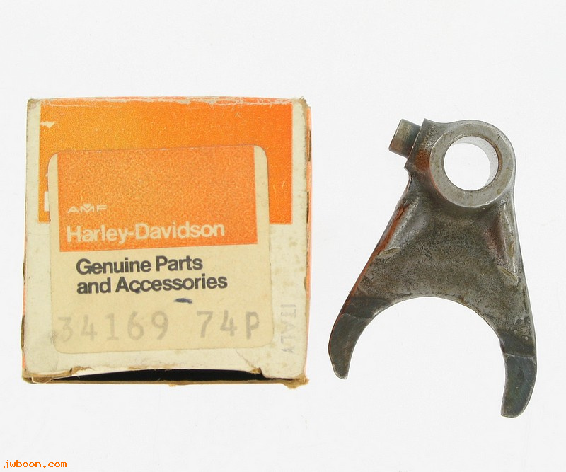   34169-74P (34169-74P / 20963): Shifter fork, 4th.&5th.gears,NOS.MX-250 1975. SS,SX 175/250 74-76