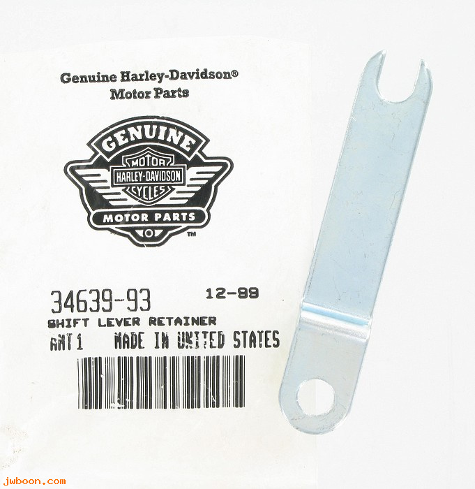   34639-93 (34639-93): Shift lever retainer, NOS-FXD,Dyna '93-'00,with forward controls