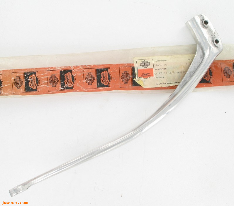   34666-75 (34666-75): Shifter lever - only - NOS - Sportster Ironhead XLH,XLCH '75-'76.