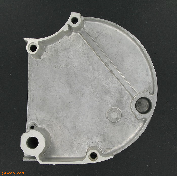   34870-75 (34870-75 / 34876-75): Sprocket cover, electric start - NOS - Ironhead XL 77-78. AMF H-D