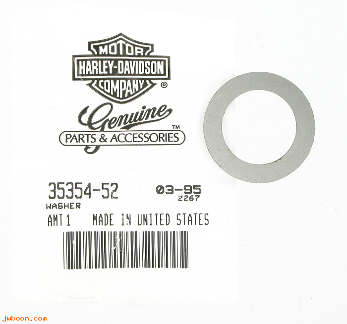   35354-52A (35354-52): Thrust washer, mainshaft right - NOS- Sportster 54-e84,late style