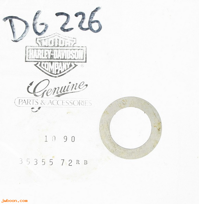   35355-72RB (35355-72RB): Thrust washer, mainshaft - right  .089" - NOS - XR 750 '72-