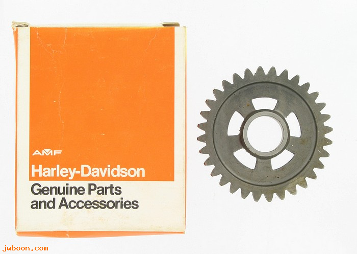   35609-75P (35609-75P): First gear, countershaft - 32 T - NOS - Aermacchi MX250 1975. AMF