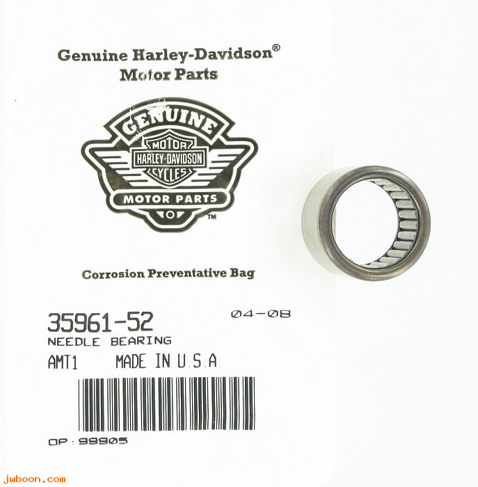   35961-52 (35961-52): Needle bearing - c/shaft/piston pin,NOS,K,KH,XL 52-70.FL,FX L76-8