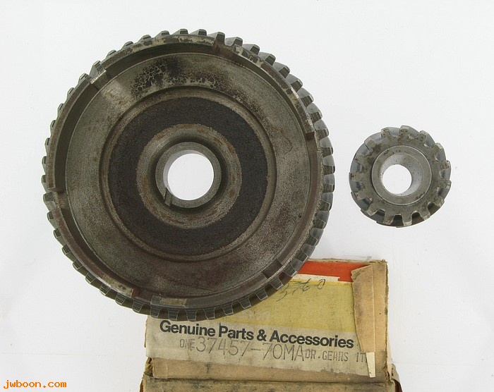   37457-70MA (37457-70MA / 19150): Set of matched primary drive gears - NOS - Aermacchi Baja 70-74